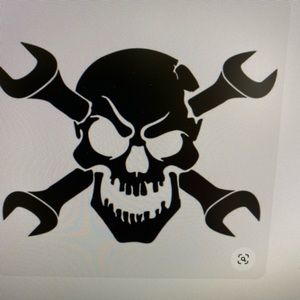 COPY - Skull decal 7”